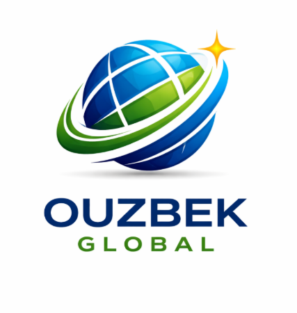 Logo Ouzbek Global et photo équipe projet